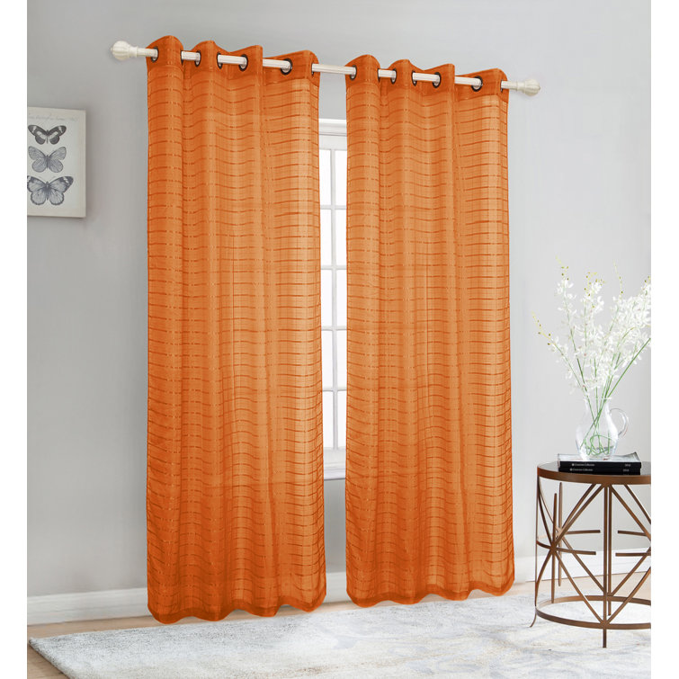Latitude Run® Polyester Sheer Curtain Pair Wayfair